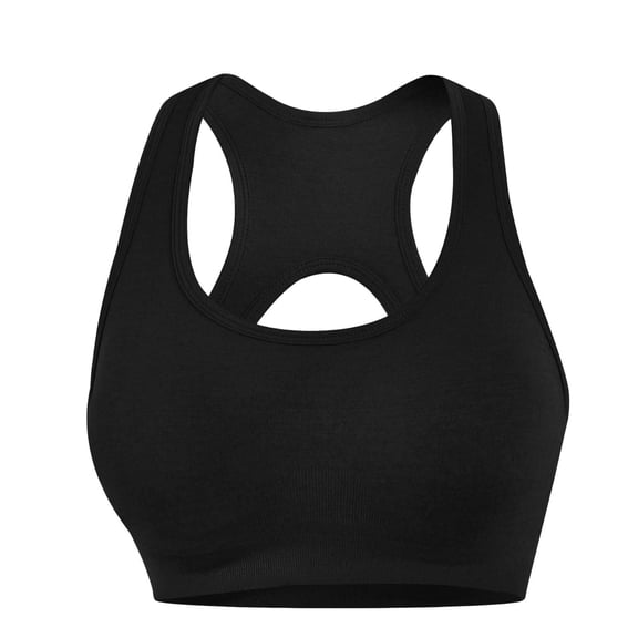 Umfun Breathable Cut-Out Racerback Sports Bra for Women - Medium Impact Workout Crop Top with Soft Fabric for Gym, Yoga & Active Wear