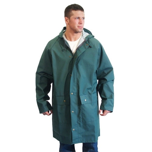 dutch harbor gear hd225-m quinalt long rain coat, forest - medium ...