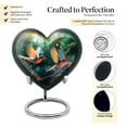 thumbnail image 3 of Spectrum Birds Heart Urns For Men, Urn For Ashes Adult Male, Keepsake Urns For Human Ashes Adult Female, Cremation Urn For Dad, Burial Urns For Adult Human Ashes, Heart Urn 3inch,1pcs, 3 of 5