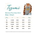 thumbnail image 3 of TIYOMI Plus Size Long Sleeve Tops For Women Funny Halloween Leopard Pumpkin Raglan Plaid Sweatshirts Grey Color Block Round Neck Shirts Thanksgiving Blouses Fall Winter Tunics XL 14W 16W, 3 of 3