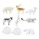thumbnail image 1 of Juego de mini estatuas de animales del Ártico para niños, regalo de cumpleaños 8 piezas, 1 of 9