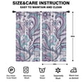 thumbnail image 2 of Blackout Kids Curtains,Purple and Teal Paisley and Floral Pattern Childrens Insulated Curtains Set Of 2,Bedroom Essentials,Toddler Room Decor 42x84in(106x213cm), 2 of 5