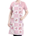 thumbnail image 5 of Pioneer Flower Floral Print Pattern Apron for Women and Men, Cotton Linen Waterproof with Pockets, Adjustable, 33x27 Inch for Kitchen, Gardening, BBQ, Salon, 5 of 6