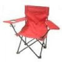 Ozark Trail Kid's Outdoor Quad Folding Camp Chair with Cup Holder, Red