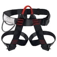 thumbnail image 2 of NewDoar Adjustable Thickness Climbing Harness,CE Certification Wider Half Body Harness for Rock Rappelling Fire Rescuing Tree Climbing Gear (Black), 2 of 4