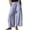 Blue, variant on Womens Lace Trim Wide Leg Pants Drawstring Elastic High Waisted Flowy Pants 2026 Casual Lightweight Trousers with Pockets Camel XXL