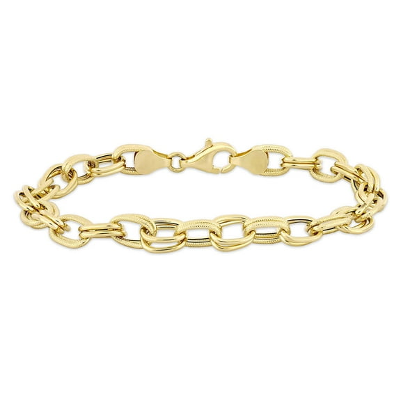 AMOUR Oval Link Bracelet In 14K Yellow Gold