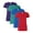 Dark Color 4 Pack, variant on Gildan - Heavy Cotton Women’s T-Shirt , 5.3 oz. 100% Cotton Bulk Tee, Assorted Short Sleeve Crewneck Plain Tees, Multi Pack Solid T-shirts (Bright Color 4 Pack, L)