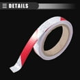 thumbnail image 7 of Unique Bargains Reflective Tape Automobiles Motorcycles High Brightness Reflective Sheet 2cmx8m Red and White, 7 of 7