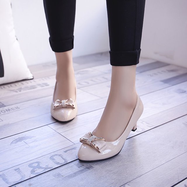 2022 otoño nuevos zapatos de mujer moda profesional tacones altos negro boca baja zapatos de trabajo cómodos 34-42 talla grande39 Gao Jinjia LED