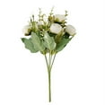thumbnail image 2 of BalsaCircle 4 Ivory Bouquets 12 in Artificial Flowers Silk Mini Ranunculus Wedding Party Events Decorations Supplies, 2 of 8
