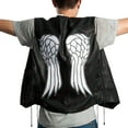 thumbnail image 2 of Daryl Dixon Faux Leather Vest Angel Wings Walking Dead TV Show Costume Jacket, 2 of 11