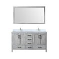 thumbnail image 3 of Jacques 60" W Distressed Grey Double Vanity, Cultured Marble Top, Faucet Set, & 58" Mirror, 3 of 8