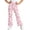 Pink, variant on LRen Girls Bell Bottom Jeans Size 8,Girls Wide Leg Casual Pants Flared Trousers Athletic Stretch Joggers Comfortable Play Everyday Wear
