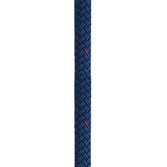 New England Ropes C5053-20-00035 0,62 Po x 35 Pi Ligne de Dock Double Tresse en Nylon et 44 ; Bleu avec Traceur