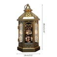 thumbnail image 2 of lanema Happy Eid Mubarak Metal LED Lights Festival Lantern Ramadan Decoration, 2 of 18