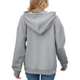 thumbnail image 4 of Shine Up Womens Hoodies Casual Hooded Sweatshirts Oversized Pullover Long Sleeve Ladies Tops with Pocket, 4 of 5