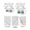 thumbnail image 6 of Summer Succulents Kitchen Curtains Sets 24 Inch Length with Valance, Watercolor Spring Floral Swag Valances and Tiers Curtain Set Drapes Swag Curtains for Living Room, Bathroom, Bedroom, Cafe, 6 of 6