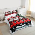 thumbnail image 3 of Homewish Xmas Cartoon Gnome 2pcs Bedding Comforter Set For Teens Boys Girls,Red Black Plaid Truck Twin Comforter Sets,Merry Christmas Breathable Bedding Set,Ultra Soft Home Decor,Reversible, 3 of 8