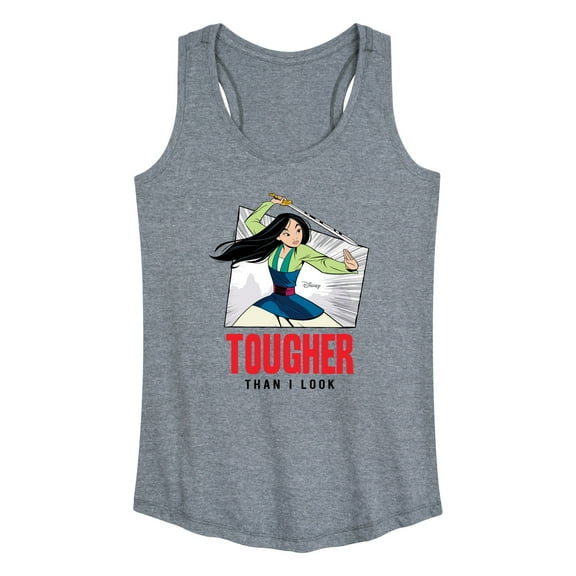 Disney Mulan - Tougher Than I Look - Women's Racerback Tank Top