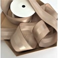 thumbnail image 2 of Tan & Rose Gold Grosgrain Ribbon 1 1/2 inch, 10 Yards | Premium Fabric Ribbon with Metal Trim, 2 of 4