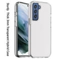 thumbnail image 2 of For Samsung Galaxy S22 Ultra Transparent Shock Absorption TPU Rubber Thick 3mm Hybrid Silicone Protective Slim Black Cover ,Xpm Phone Case [ Clear ], 2 of 7