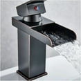 Waterfall Basin Single Handle Bathroom Vanity Above Top Basin Mixed