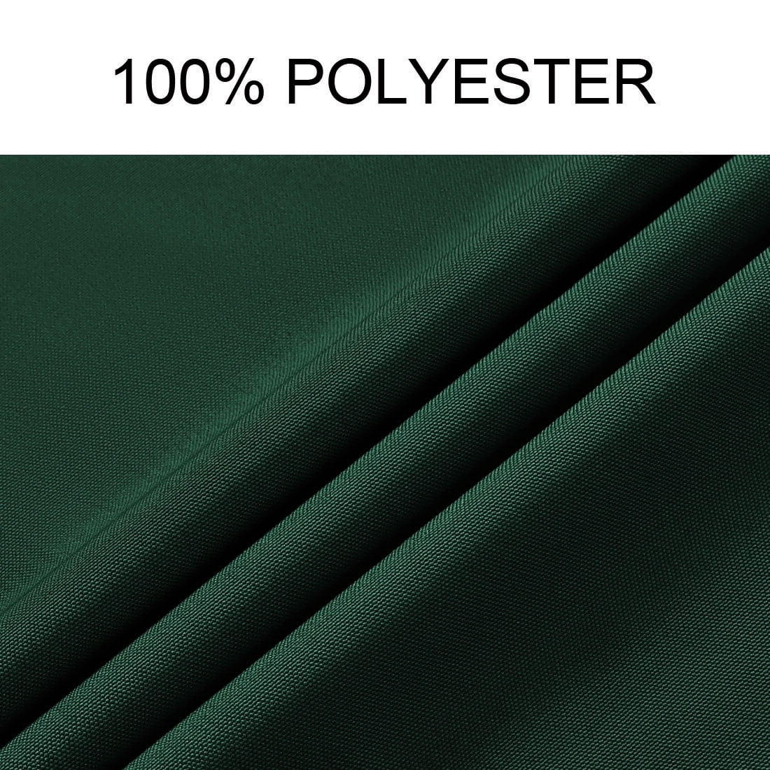 Unique Bargains Rectangle Tablecloth soft and comfortable Polyester Table Cover Green 55" x 70"