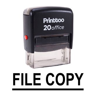 Self Inking Date Stamp With "Checked & Initial" – S-829D Rubber Stamper, Blue/Red Ink, Approx. 64x40mm Impression