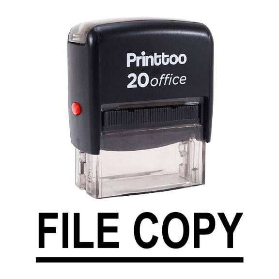 Printtoo Self Inking Rubber Stamp Office Stationary FILE COPY Custom Stamp-Black
