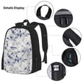 thumbnail image 3 of Easygdp Indigo Tie Dye Mochila para Niños y Niñas con Set de Caja de Almuerzo y Estuche para Lápices 3 en 1, Mochila Escolar Estampada para Adolescentes, 3 of 7