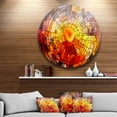 thumbnail image 1 of Designart - Return of Stained Glass' Contemporary Metal Circle Wall Art, 1 of 4
