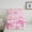 Pink, variant on Feelyou Cartoon Ribbon Bow Bedding Comforter Set for Kids, Black Pink Bowknot Twin Comforter Sets, Kawaii Strawberry Reversible Bedding Set, Breathable Home Decor, 2 Pieces