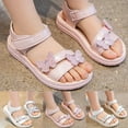 thumbnail image 5 of Girls Butterfly Sandals 2025 Summer Strap Flats Dress Sandals Open Toe Casual Sandals for Little Big Kids, 5 of 6