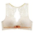 thumbnail image 4 of Bras for Women,Lace Underwire Bra with Front Closure and Adjustable Support for Full Figure Shaping,Sports Bras for Women,Beige,M, 4 of 4