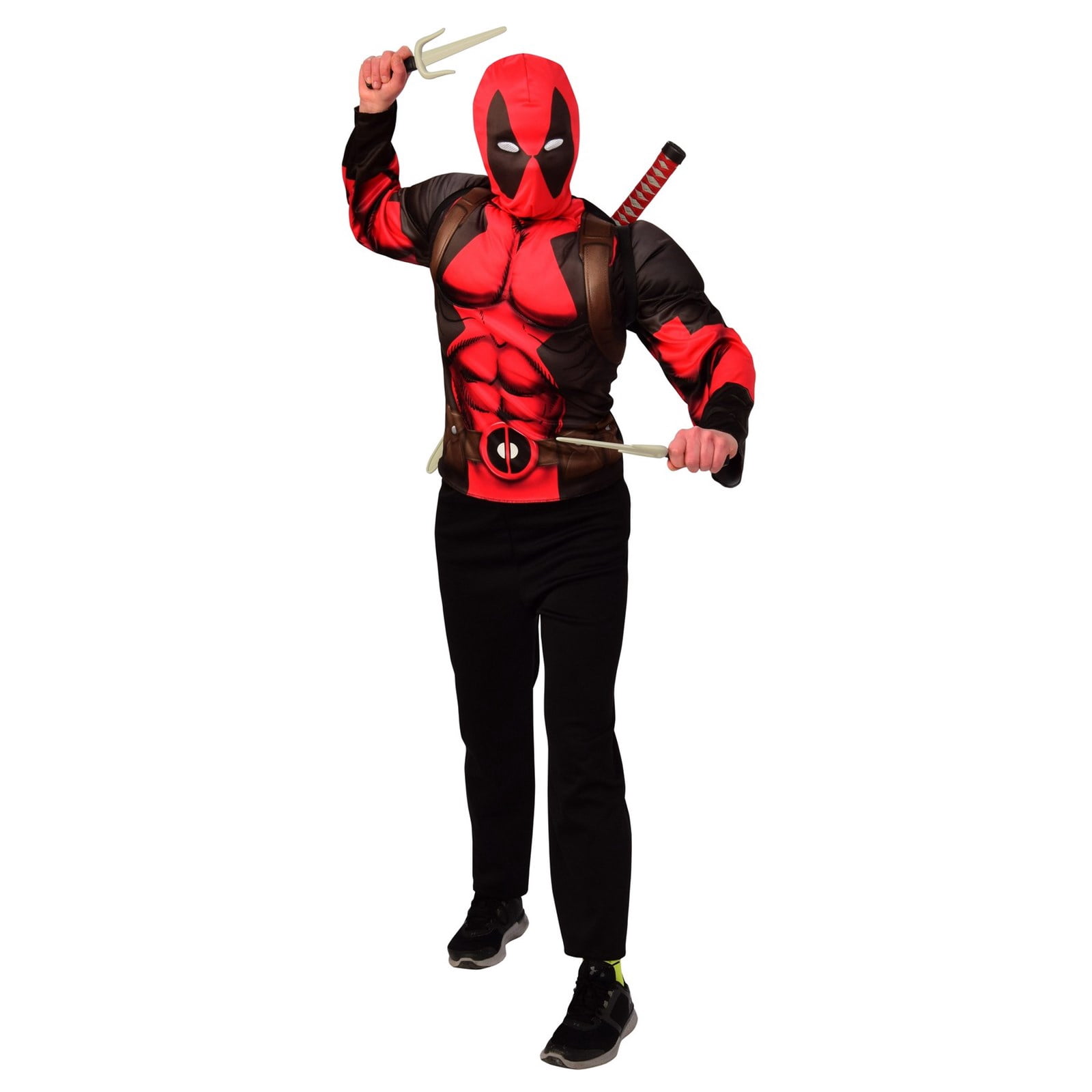 Marvel Deadpool Top Backpack Men's Fancy-Dress Costume for Teen, One ...