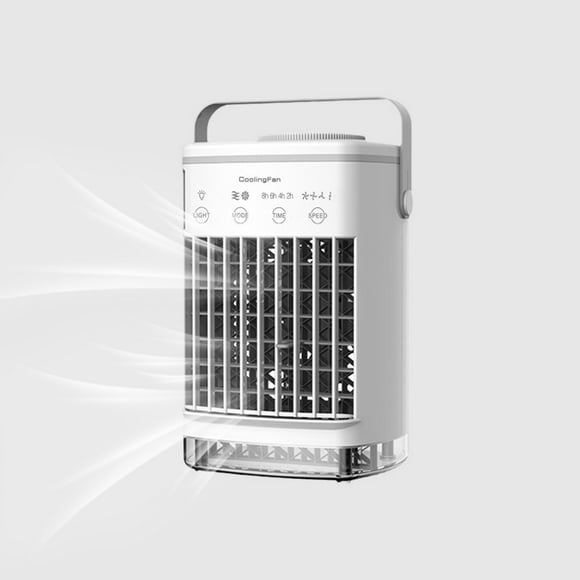 Portable Air Conditioner Cooler Fan - USB Personal Mini Ac 4 Speed with 7 Colors