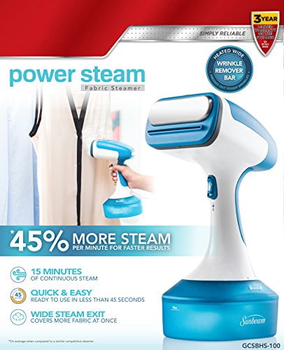 sunbeam handheld travel steamer