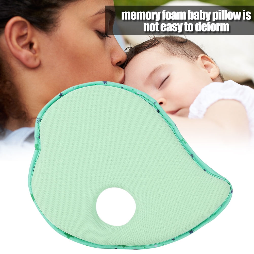 LYUMO Memory Foam Baby Pillow Sleeping Pad Flat Head Protection Toddler