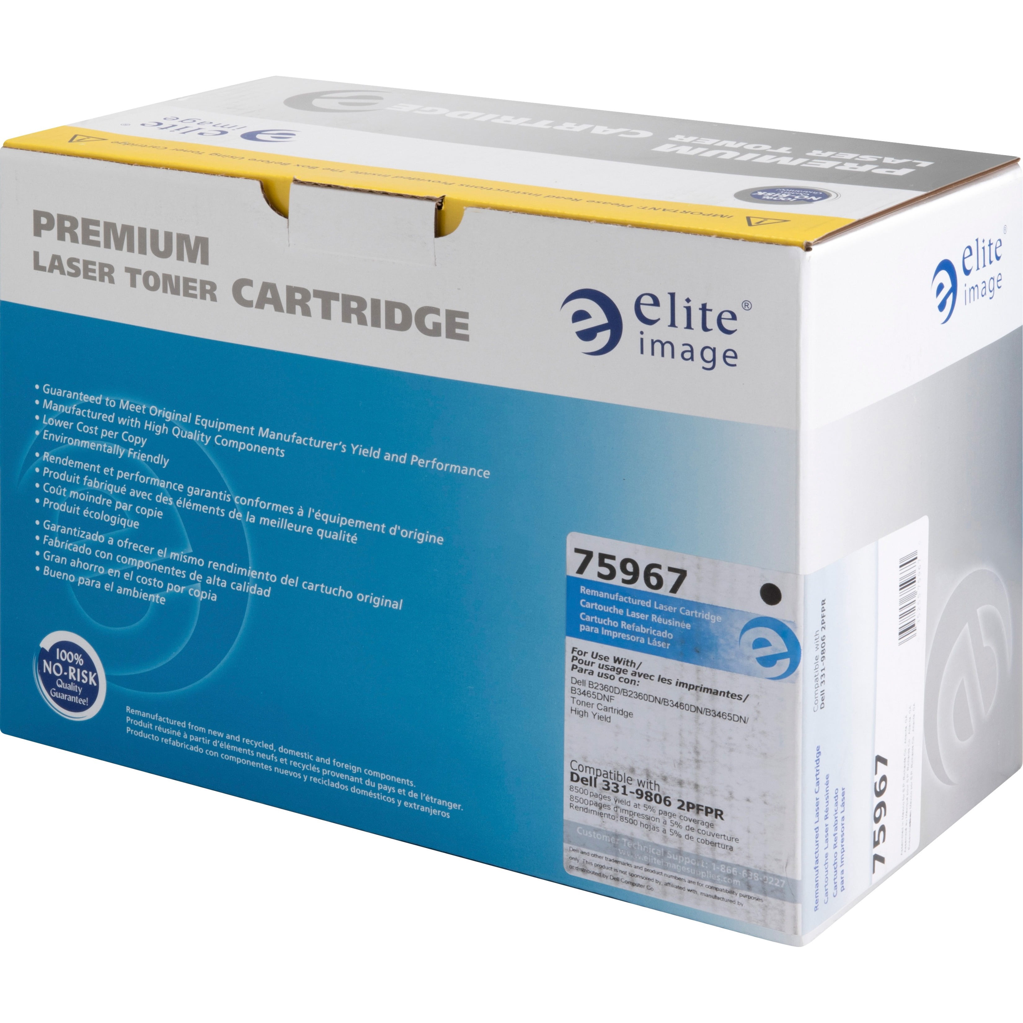 Elite Image, ELI75967, Remanufactured Dell B2360 HighYield Toner Cartridge, 1 Each