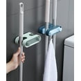 thumbnail image 2 of Wall Mounted Broom Holders with Hooks 2 Pack, Mop and Broom Gripper Racks for Closet, Laundry Room and Kitchen Storage TIKA, 2 of 8