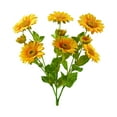 thumbnail image 5 of Mightlink No Watering Non-Wither Realistic Multi Heads Fake Flower Artificial Silk Sunflower Simulation Bouquet Home Decor, 5 of 7