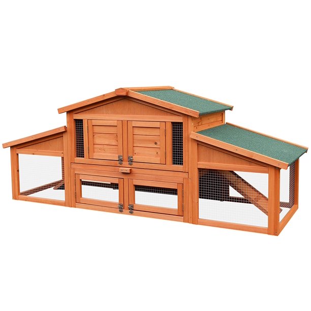 Merax Outdoor Rabbit And chicken Hutch Pet Home for Small Animals