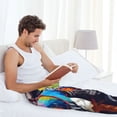 thumbnail image 5 of Hirioo Rainbow Bulldog Sunglasses for Men's PJ Pajama Pants Sleep Pants Men's Home Trousers with Pockets,S-3XL-Medium, 5 of 6