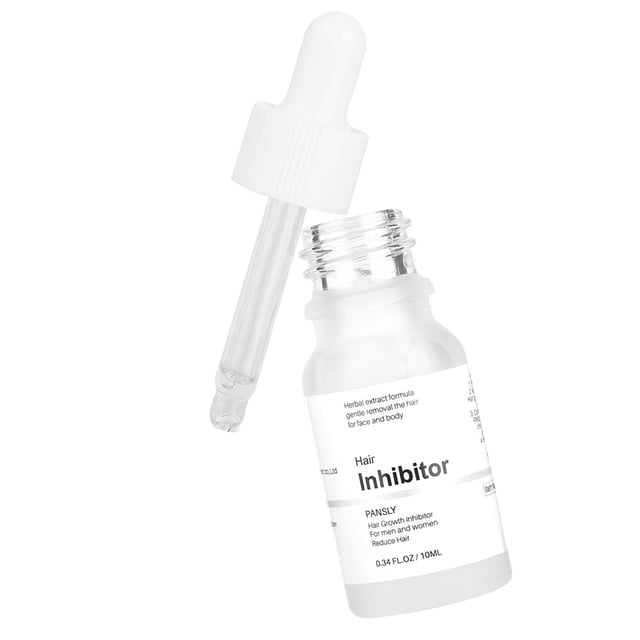 10 ml de extracto de planta inhibidor natural del crecimiento del cabello suero de reparaciód para la depilación de la permanente inhibidor del permanente del vello inhibidor