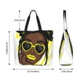 thumbnail image 5 of ZICANCN Beautiful Girl with Heart Glasses Tote Bag, Grocery Bags Reusable Shopping Bags with Handles Durable Foldable Washable for Women Men, 5 of 8