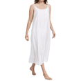 thumbnail image 2 of Women Silk Cotton Long Slips Full Slips For Under Dress Chemise Camisoles Slip Dress Petticoat, 2 of 7