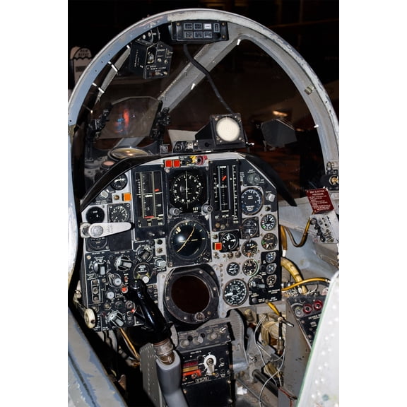 24x36 gallery poster, cockpit of an F-105 Thunderchief