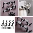 thumbnail image 2 of 4pcs Extendable Curtain Rod Bracket Home Curtain Rod Holder Heavy Duty Adjustable Curtain Rod Holders, 2 of 8