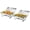 Silver 2PCS, variant on 4 Pack Chafing Dish Buffet, 8 Qt Stainless Steel Chafer Buffet Servers and Warmers Sets with Lid Folding Frame, Rectangular Chafing Dishes for Parties, Weddings, Catering Events, Silver